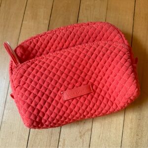 Vera Bradley Quilted Coral Cosmetic Bag